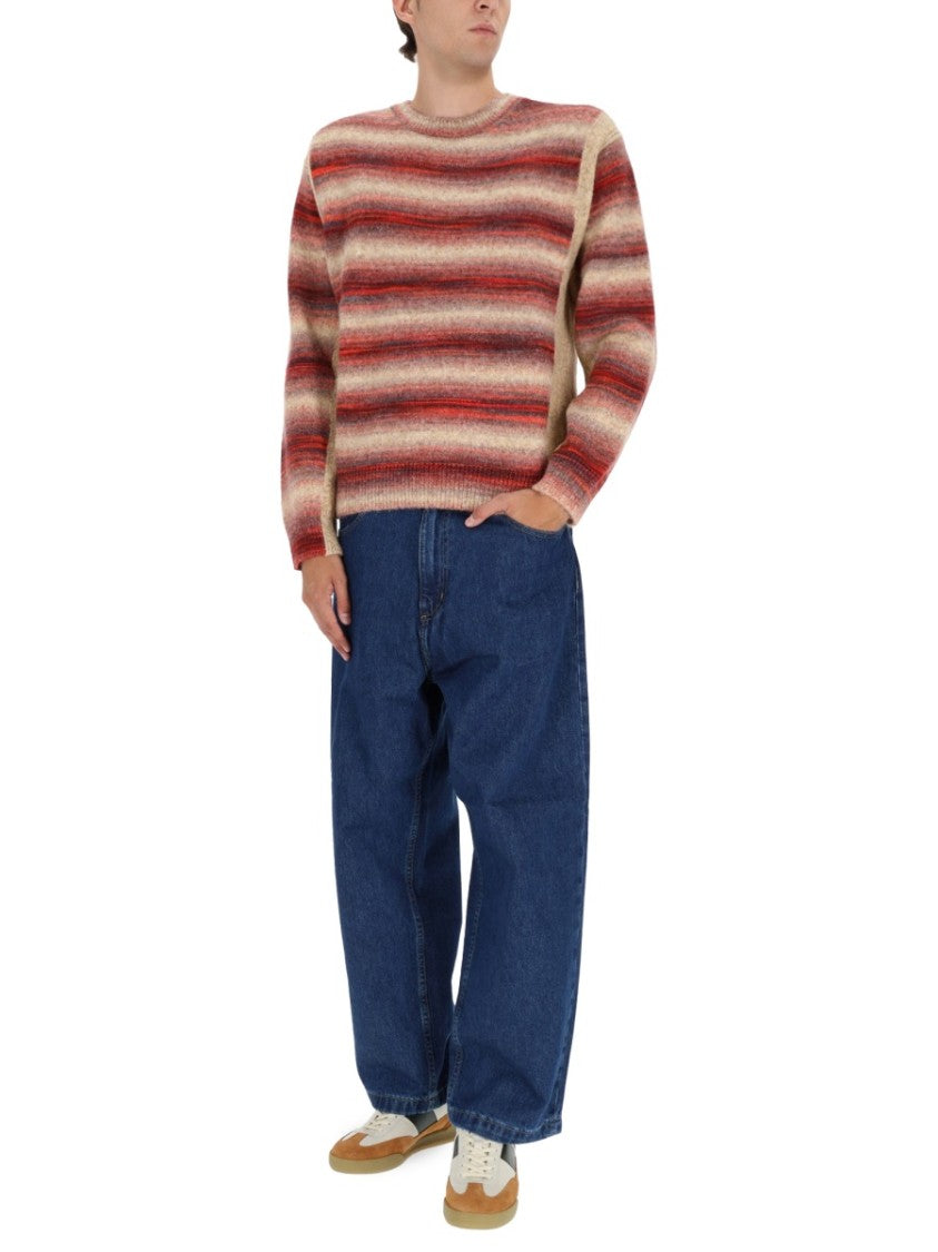 Paul Smith Horizontal Stripe Knit Sweater In Shades
