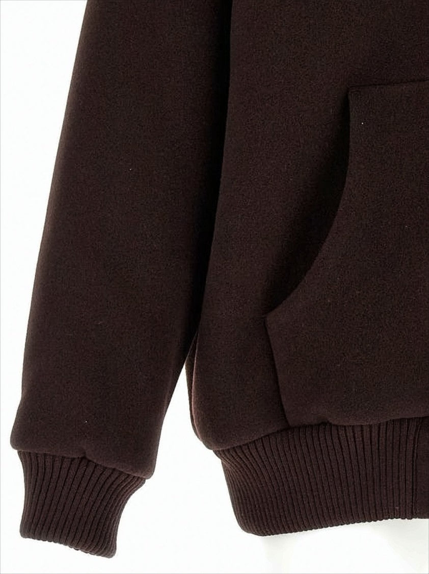 Auralee Relaxed Fit Dark Brown Wool Auralee Jacket