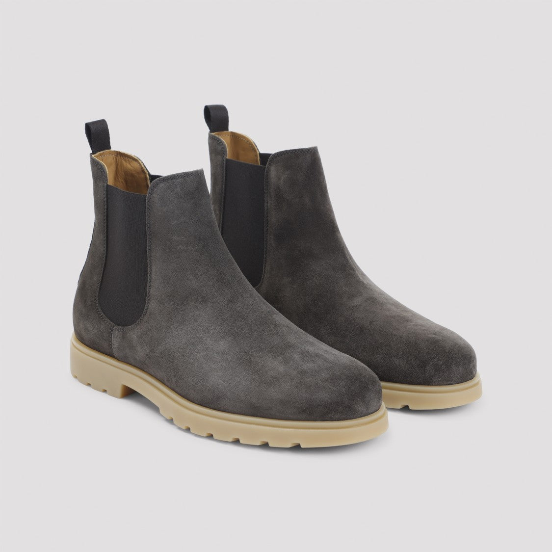 Kiton Suede Calf Leather Ankle Boots