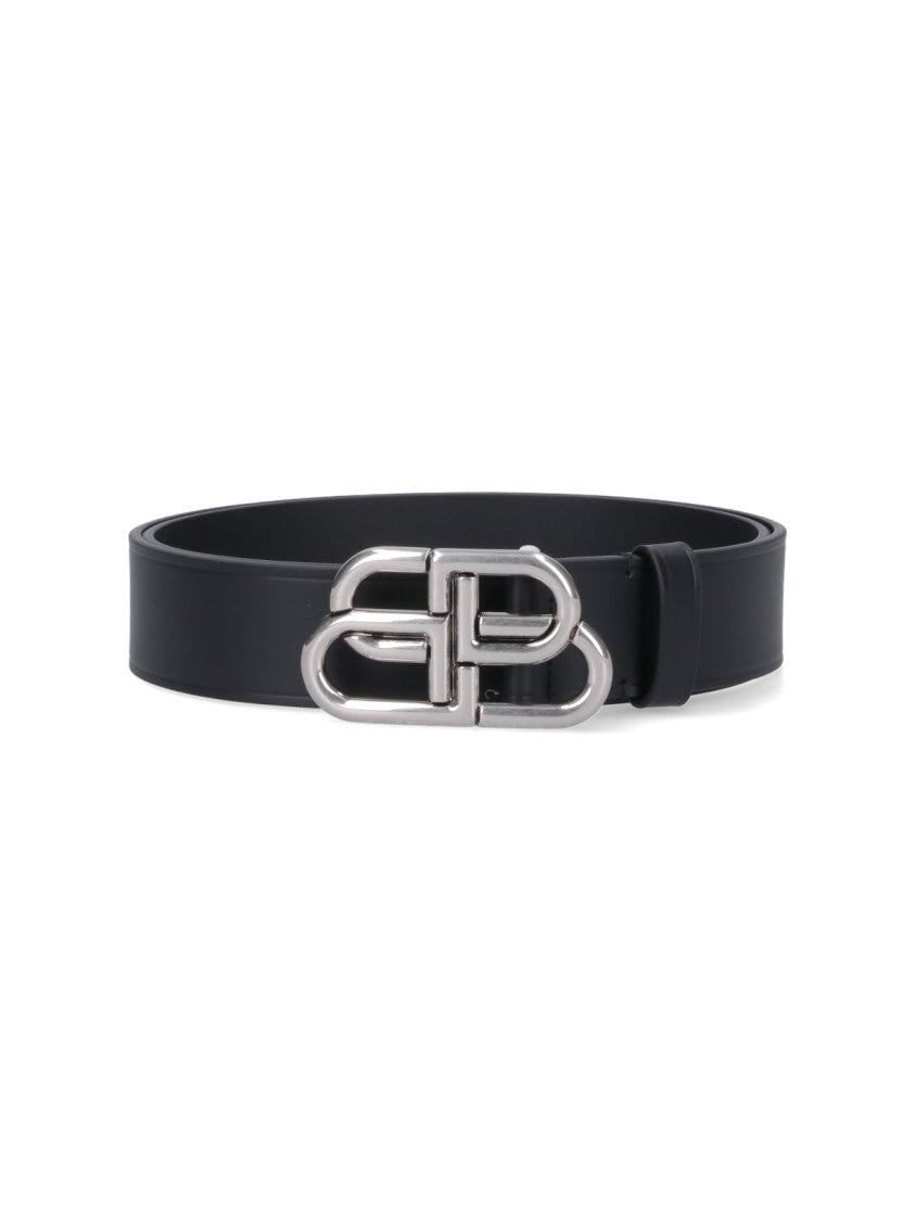 Balenciaga Bb High Belt – Black