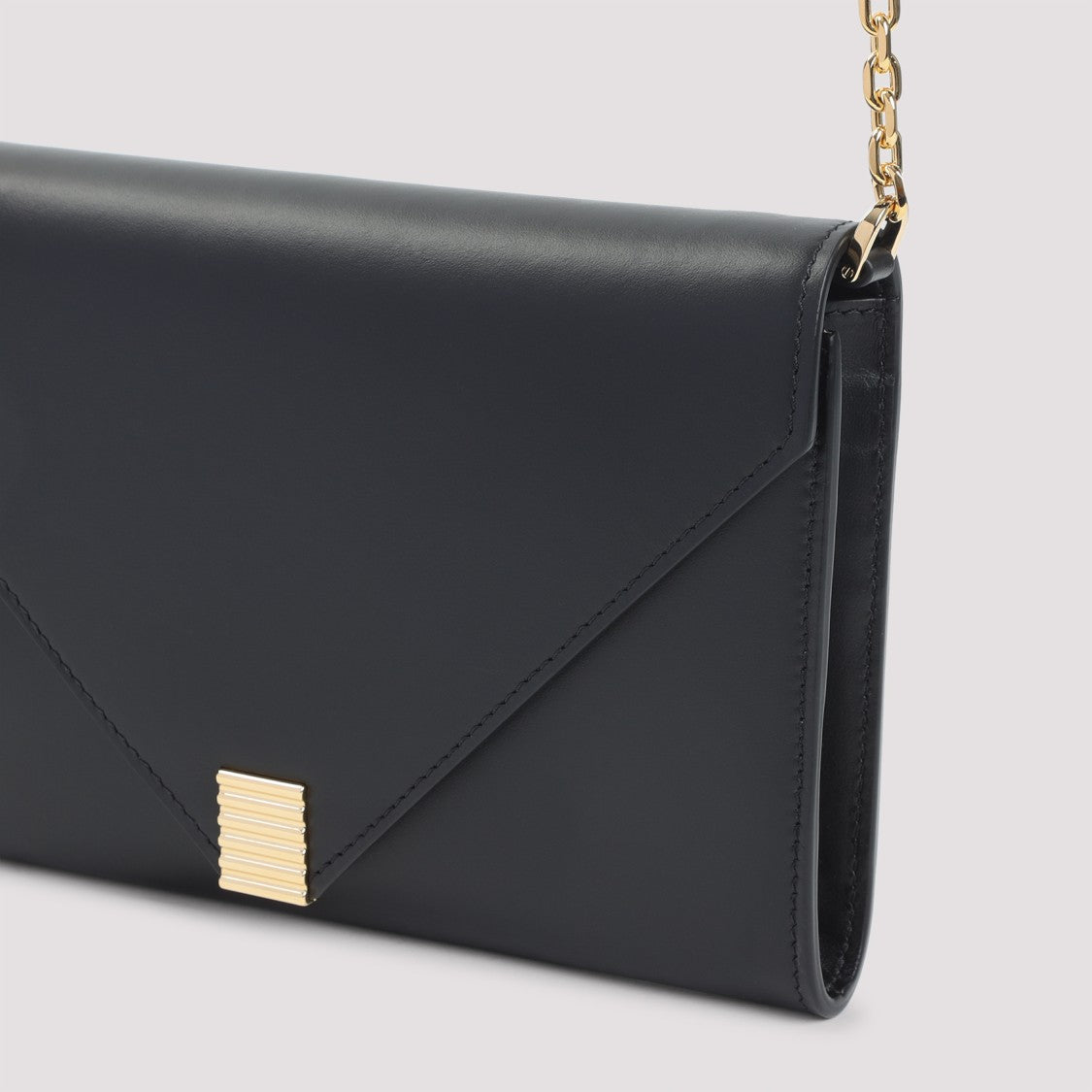Lanvin Concerto Arpège Black Leather Chain Wallet