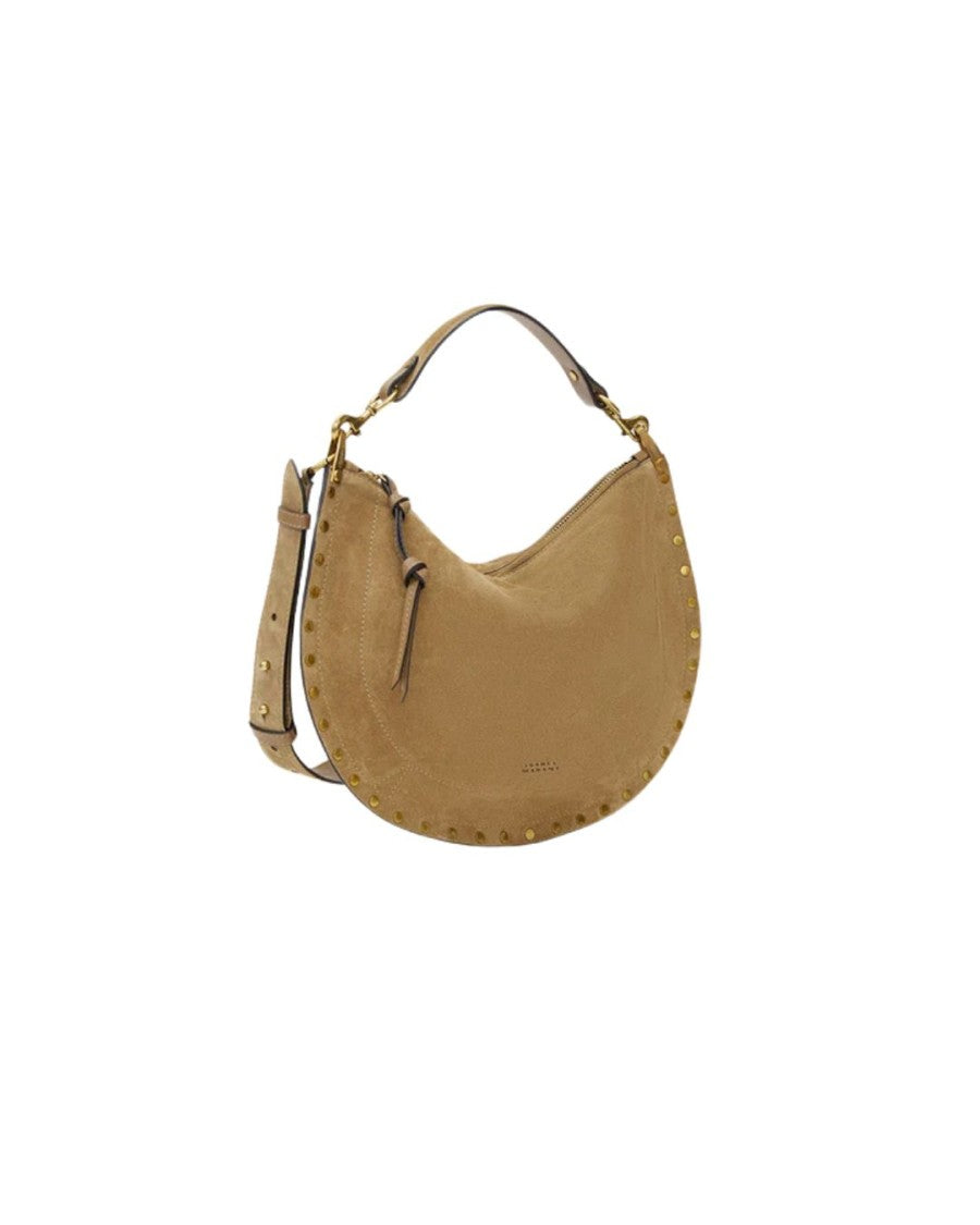 Isabel Marant Oskan Soft Zipped Bag In Suede Calfskin