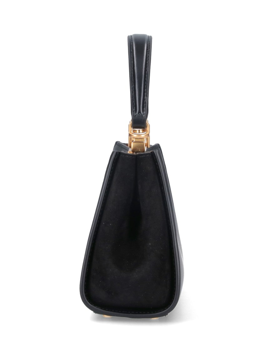 Tory Burch Bauletto Mini 'Eleanor' Handbag With Suede Panels