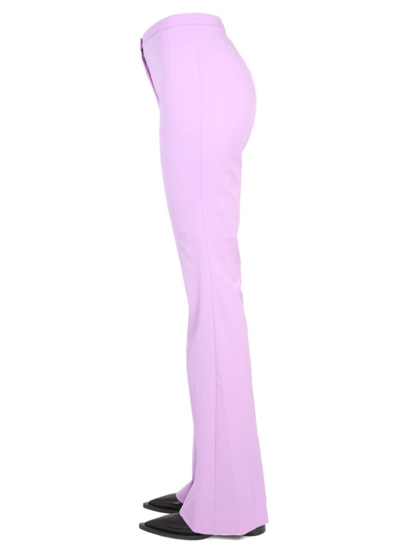 Patou High-Waisted Flared Virgin Wool Pants