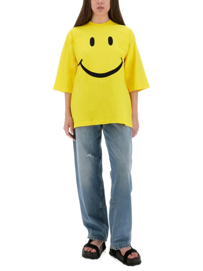 Moschino Relaxed Fit High-Waisted Wide Leg Jeans