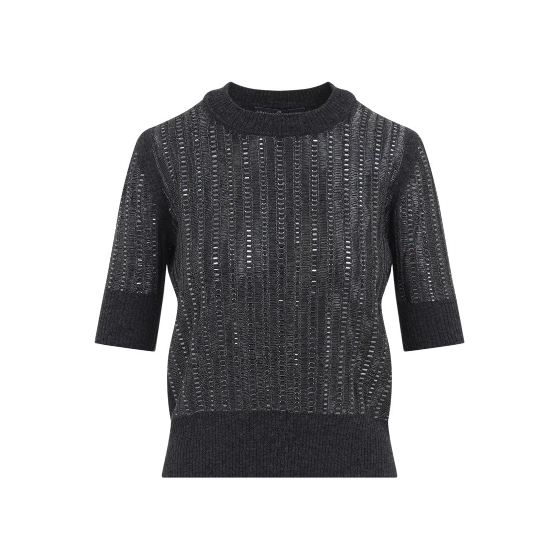 Ermanno Scervino Grey Virgin Wool Pullover