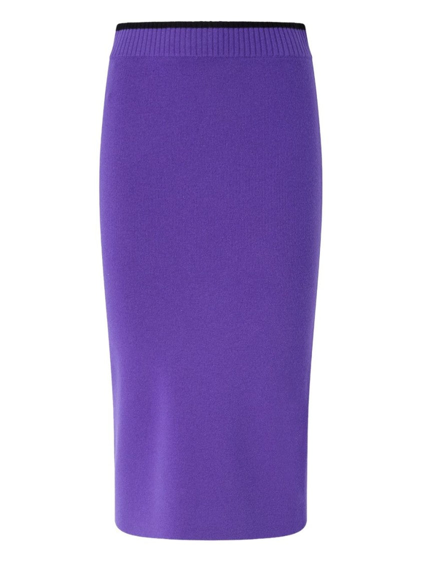 Pinko Fitted Midi Skirt With Ribbed Waistband