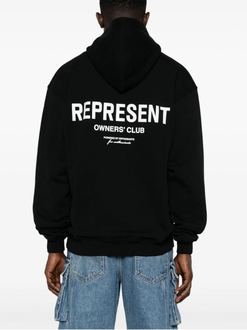 Represent Owners Club Hoodie With Front Pocket And Bold Back Print