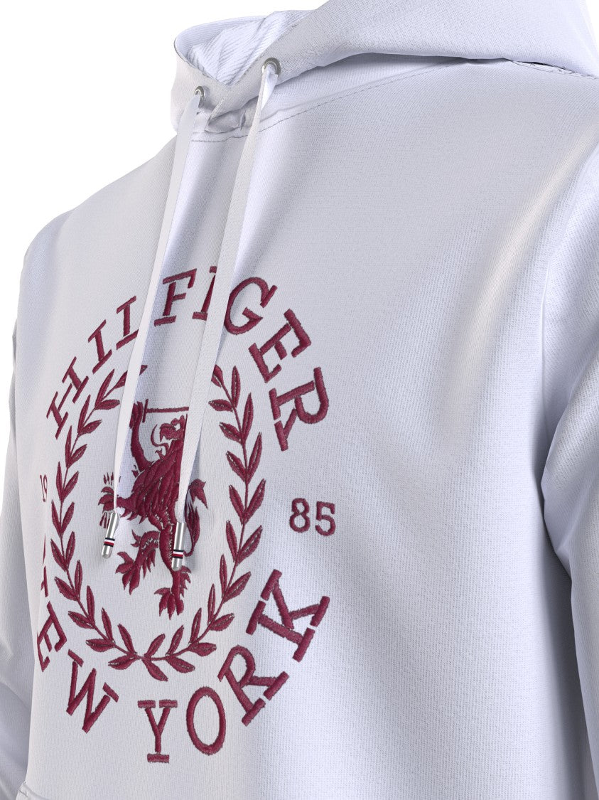 Tommy Hilfiger White Cotton Hoodie