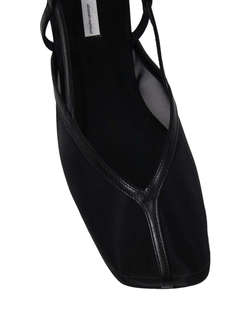 Ami Pointed Toe Slingback Shoes