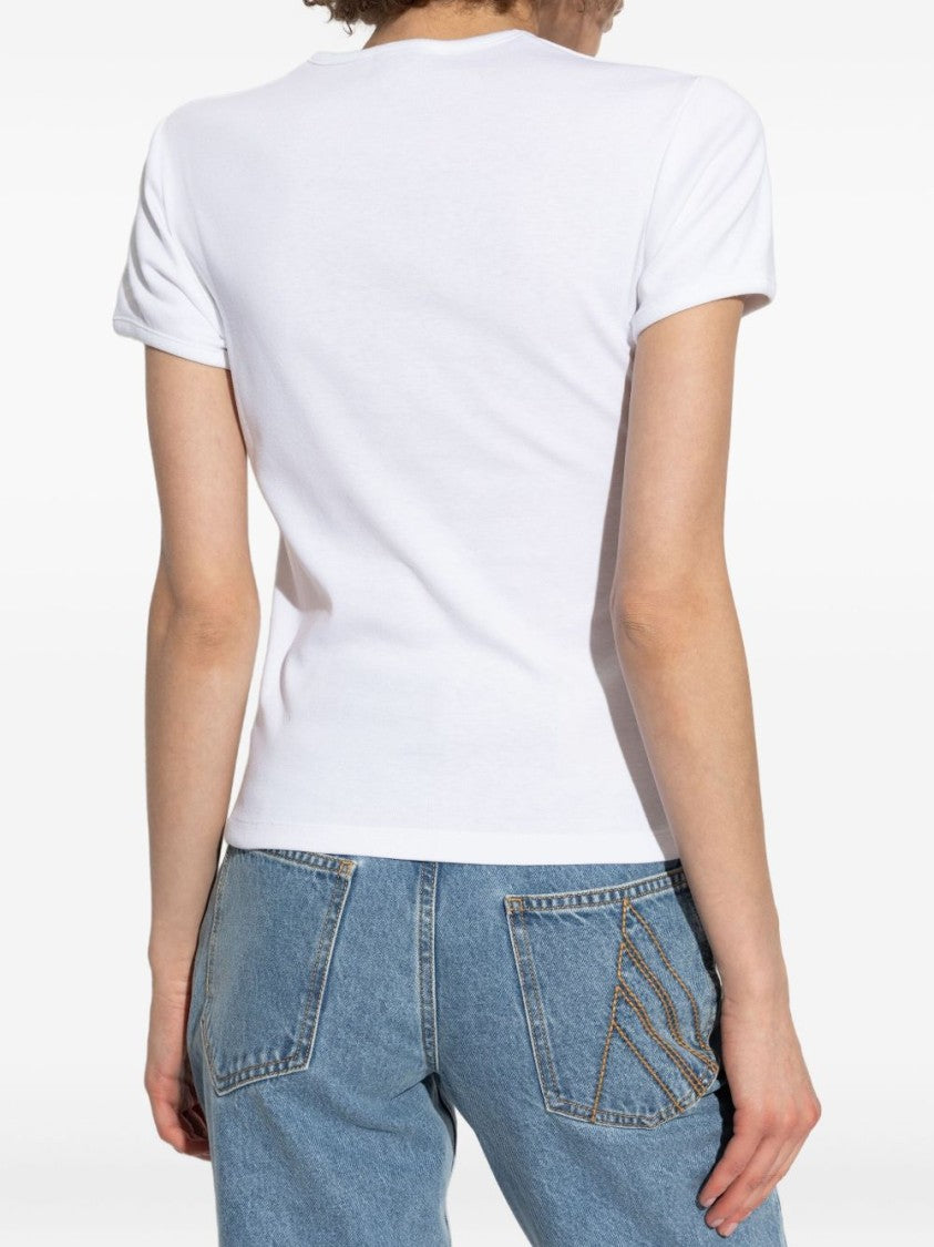 Coperni Cut-Out Design Black T-Shirt With Modern Silhouette
