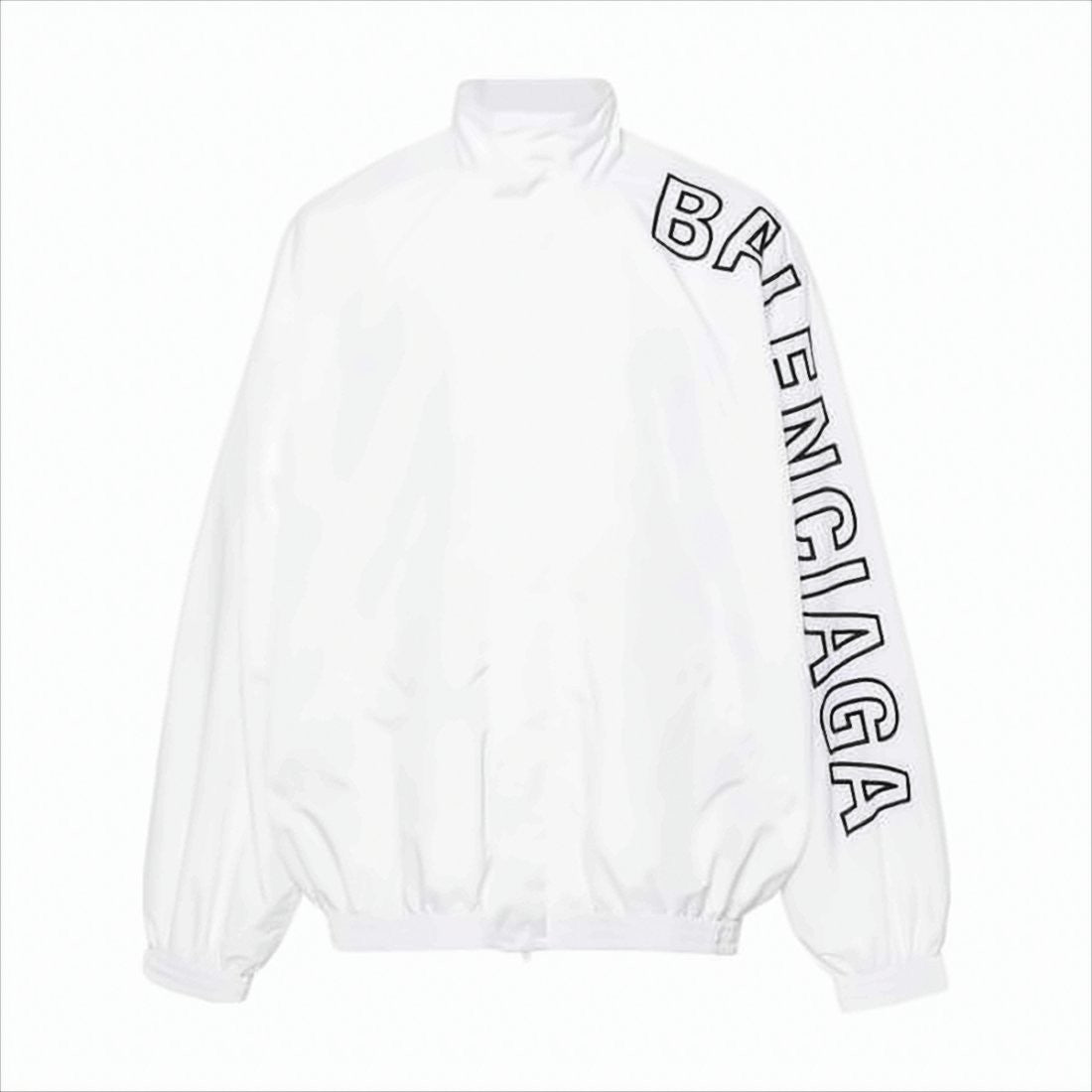 Balenciaga Lightweight White Jacket With High Collar
