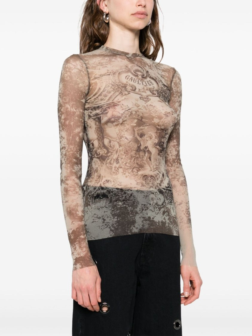 Jean Paul Gaultier Multicolor Mèdaillon Top