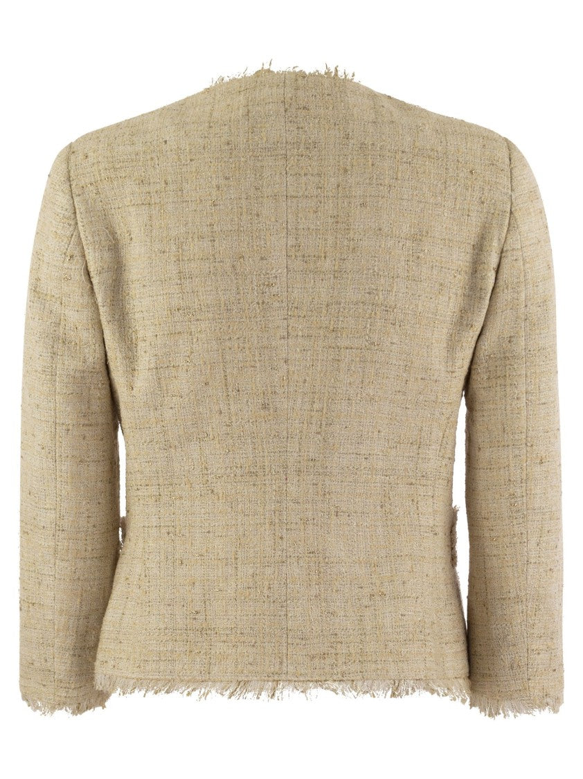 Tagliatore Dharma - Papyrus-Effect Jacket