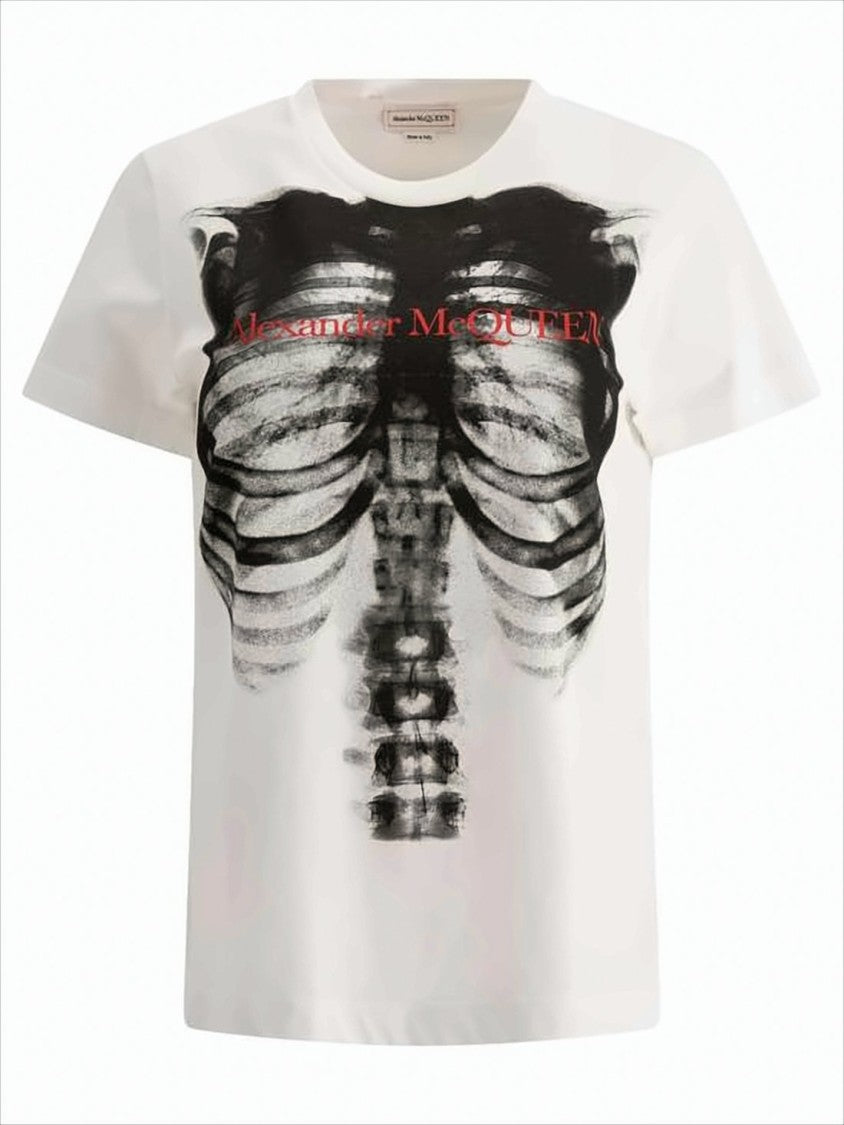 Alexander Mcqueen Graphic Print Ribcage T-Shirt