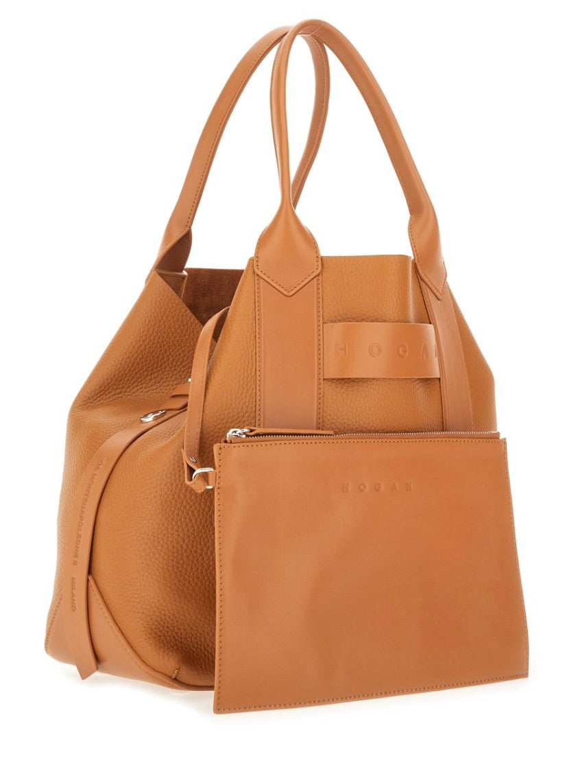 Hogan "Script" Shopping Bag