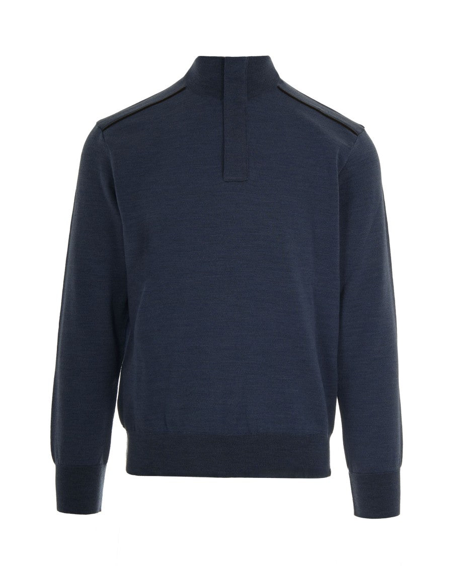 Paul & Shark Half-Zip Sweater – Blue
