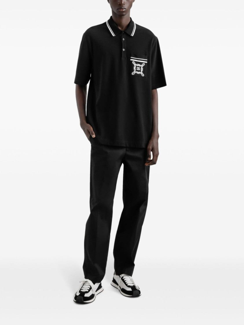 Dolce & Gabbana Black Polo Shirt