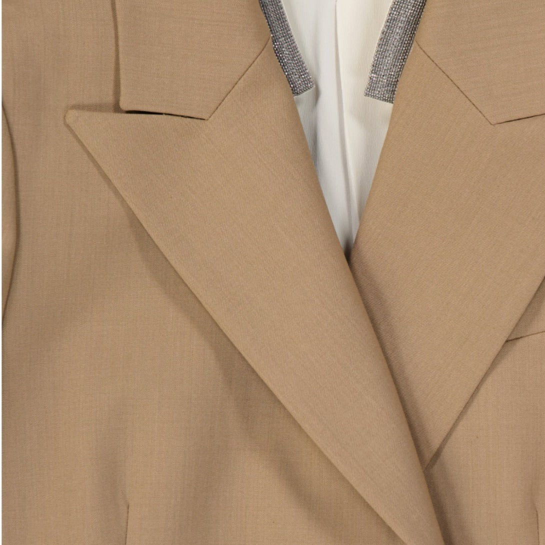 Brunello Cucinelli Beige Wool Jacket