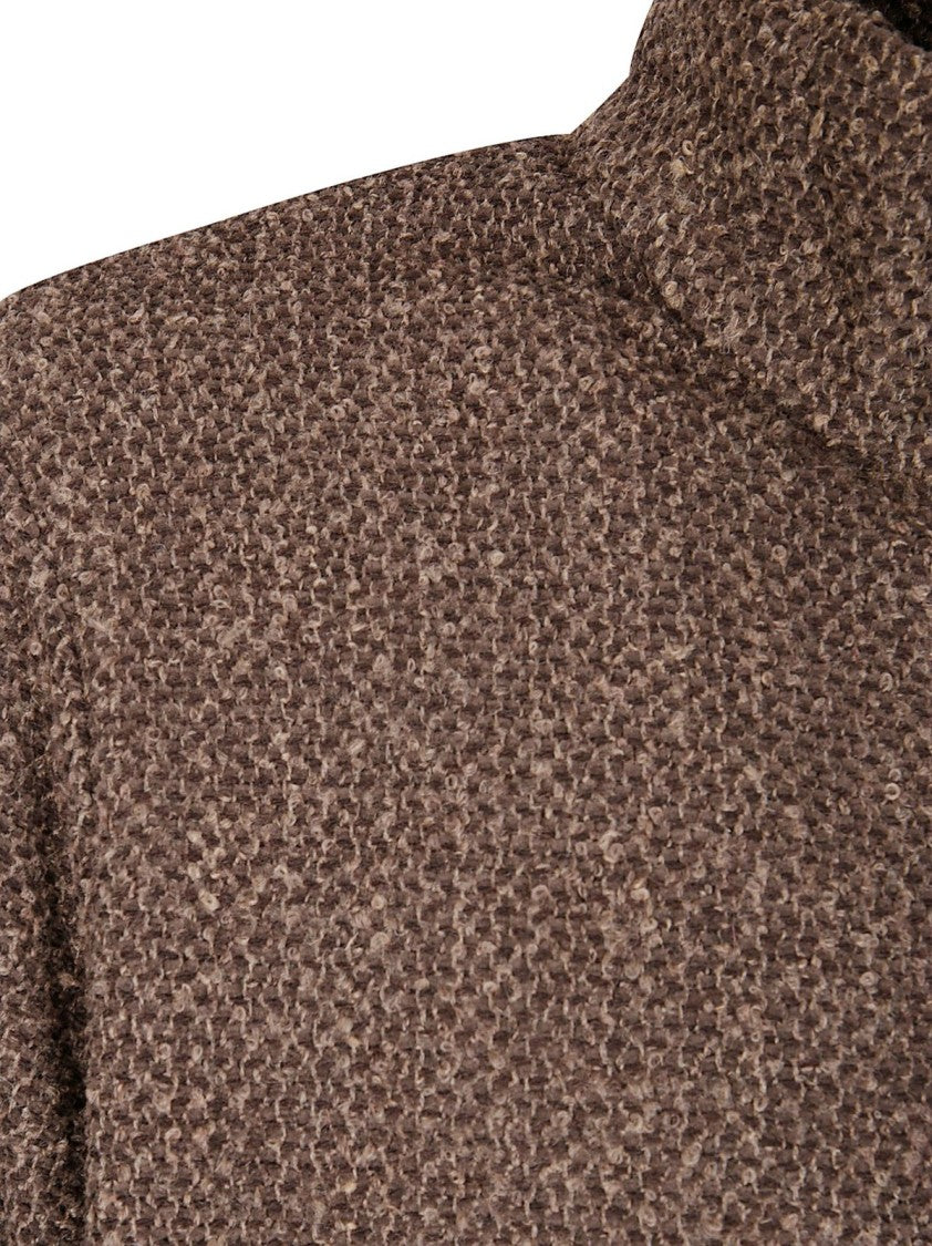 Our Legacy Textured Zip-Up Jacket With High Collar