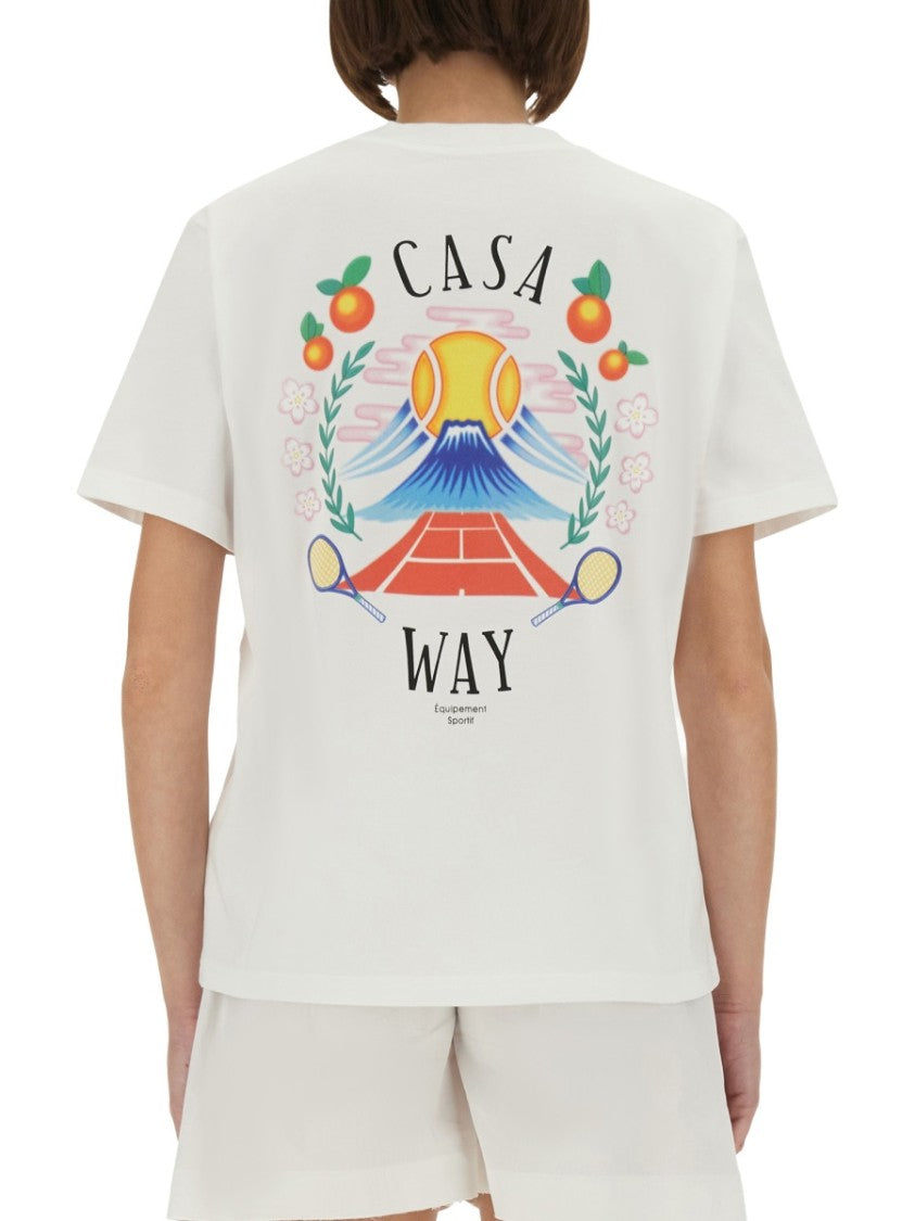 Casablanca Regular Fit Organic Cotton T-Shirt