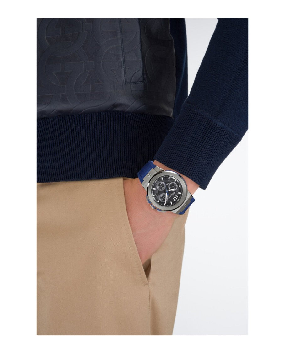Ferragamo F-80 Titanium Tech Silicone Watch