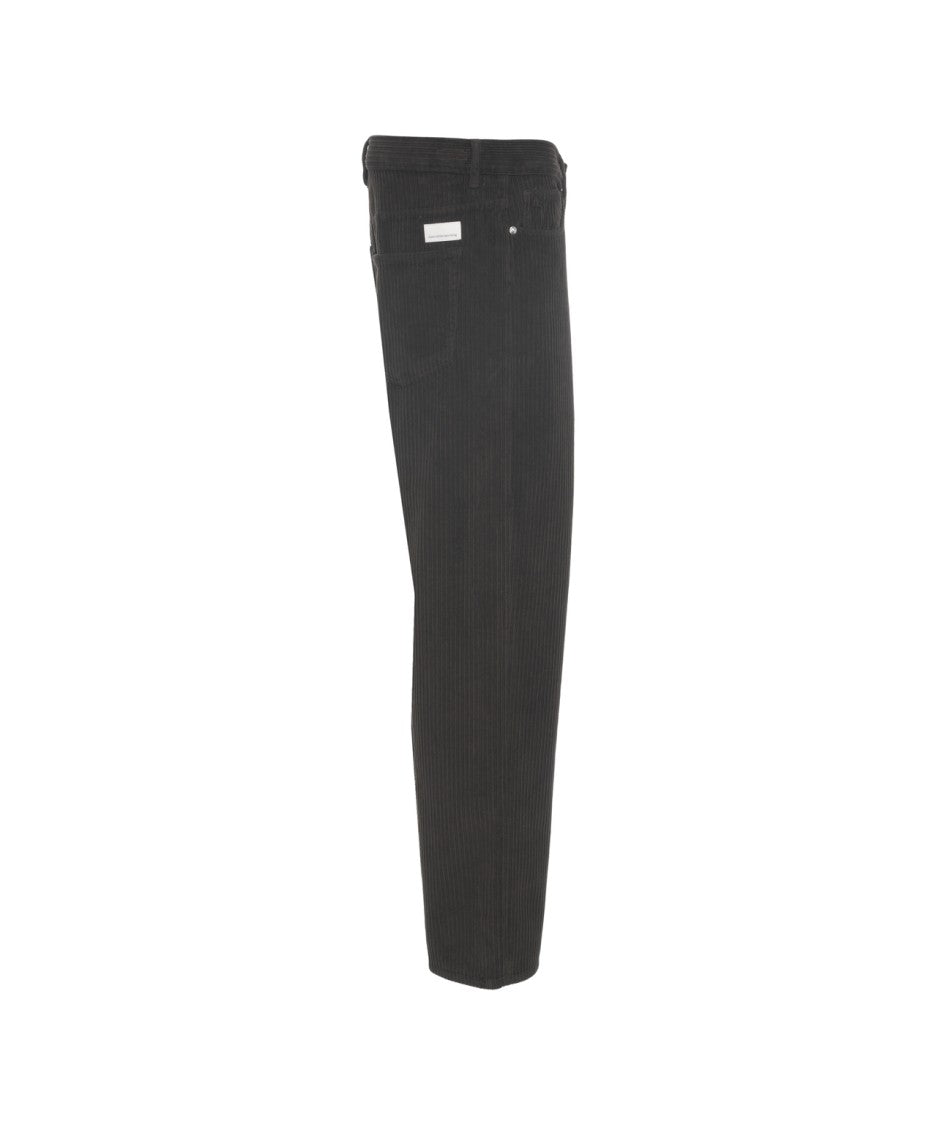 Nine In The Morning Wide-Legged Corduroy Trousers With Classic Five-Pocket Design