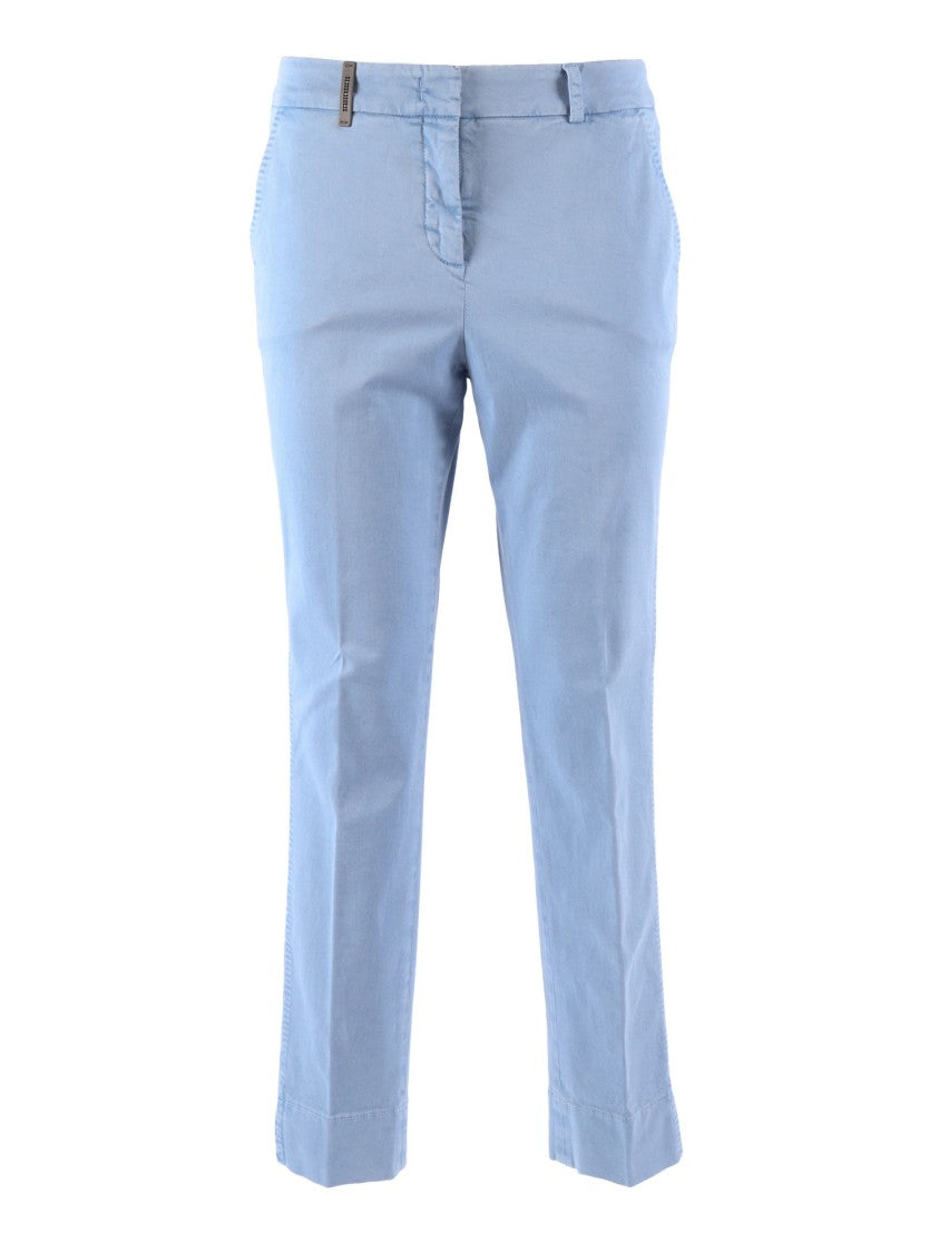 Peserico Straight Leg Trousers With Tailored Fit