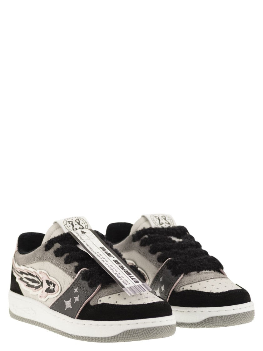 Enterprise Japan Ej Egg Rocket - Leather Trainers With Logo