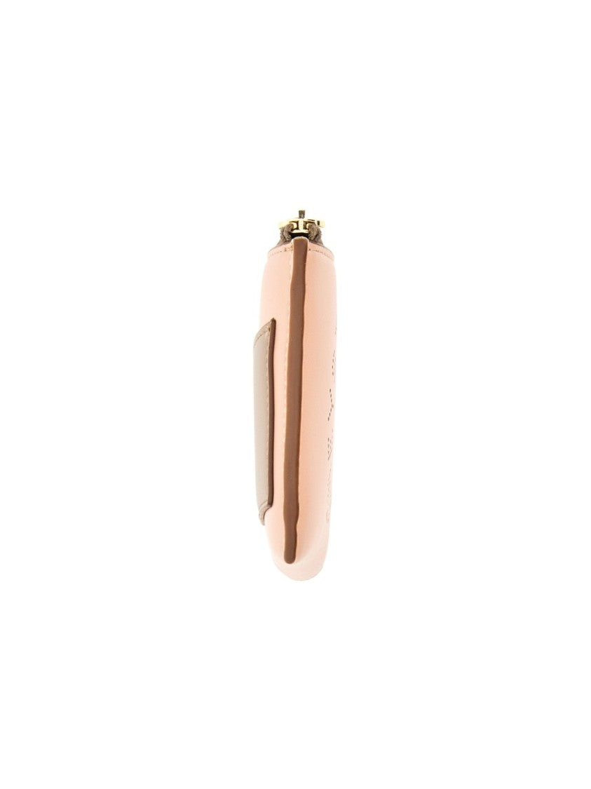 Stella Mccartney Compact Zipped Wallet With Front Logo Detail