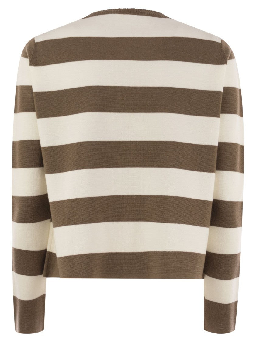 Max Mara Viterbo - Wool Sweater With Embroidery