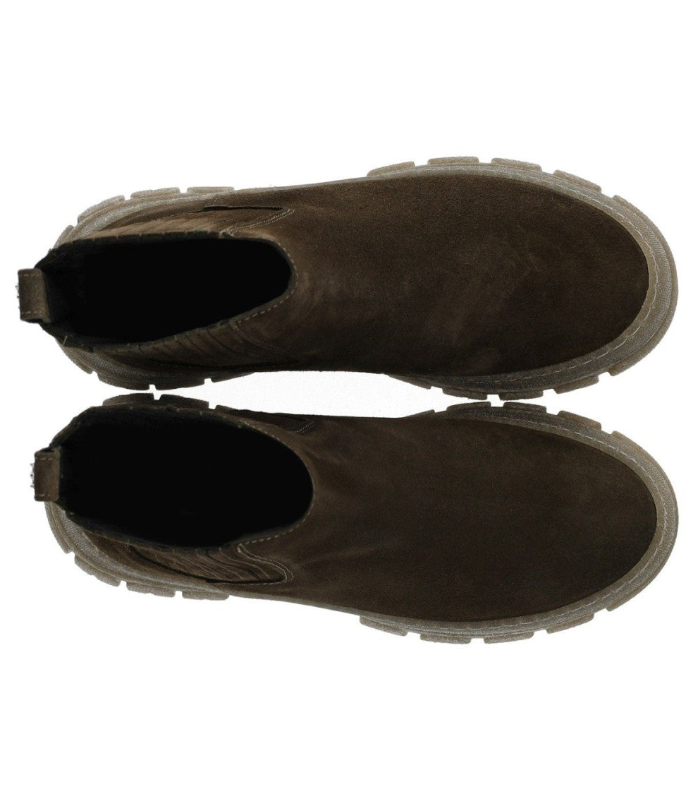 Max Mara Genepi Military Green Chelsea Boot