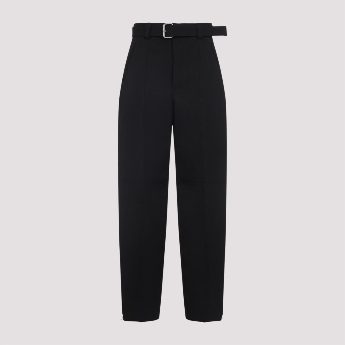Bottega Veneta Tailored Black Wool Trousers With High Waist