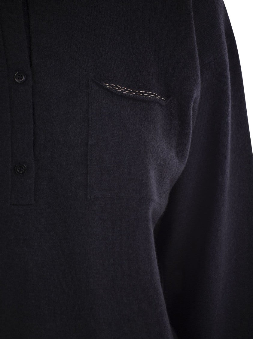 Peserico Virgin Wool, Silk And Cashmere Tricot Sweater