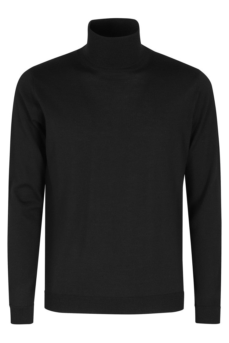 Roberto Collina Fitted Turtleneck Sweater In Merino Wool