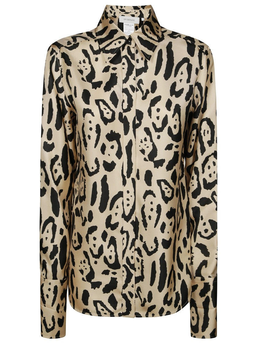 Sportmax Animalier Armony Silk Shirt