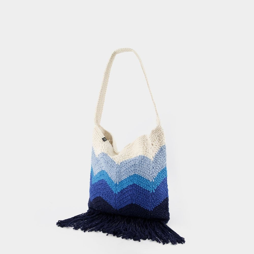 Nannacay Priya Hobo Bag  - Blue - Cotton