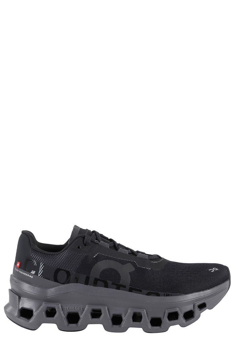 On Running Cloudmonster Technical Fabric Sneakers With Perforated Rubber Sole