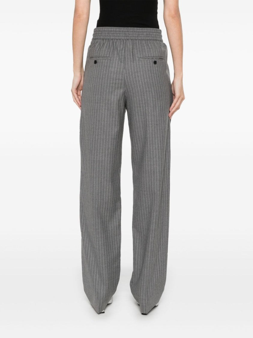 Isabel Marant Charcoal Grey Pinstripe Liska Trousers