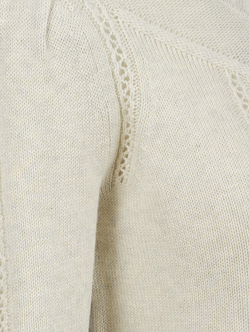 Isabel Marant Twisted Knit Sweater With Embossed Cable Details