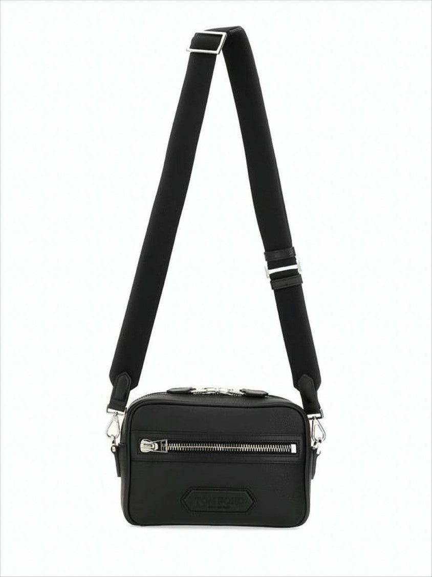 Tom Ford Smooth Calf Leather Crossbody Bag With Adjustable Strap