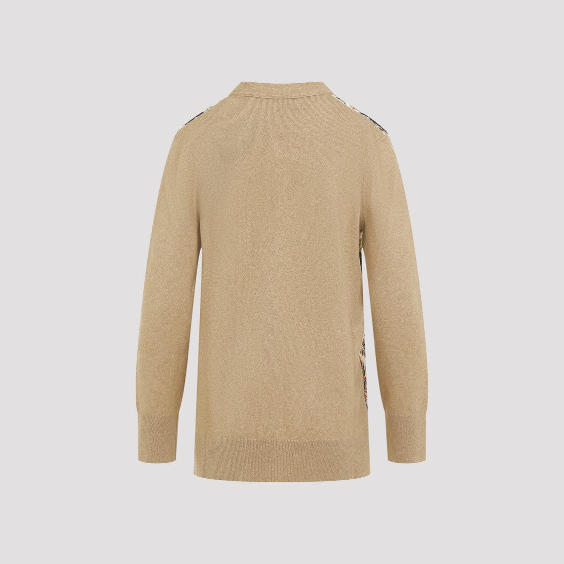 Etro Paisley Camel Wool Cardigan