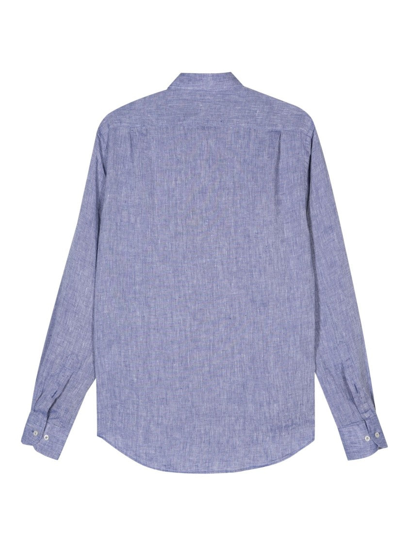 Paul & Shark Relaxed Fit Long Sleeve Linen Shirt