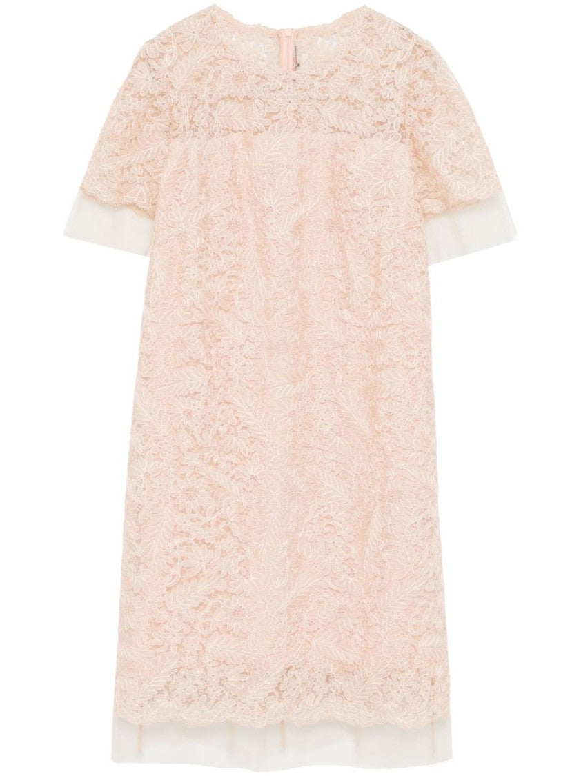 Ermanno Scervino Lace Overlay Evening Dress