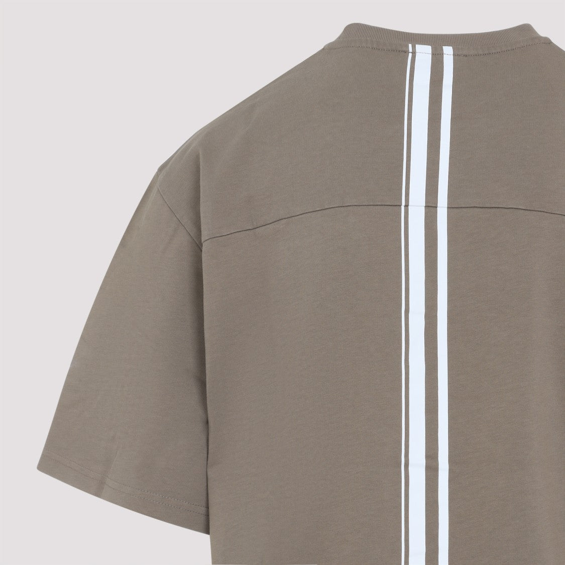 Mordecai Taupe T-Shirt With Sporty Stripes