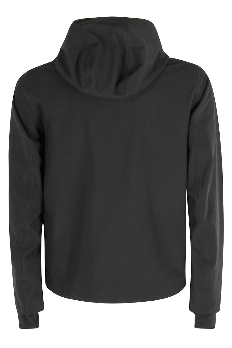 K-Way Fitted Black Water-Repellent Jacket With Adjustable Hem And Fleece Interior