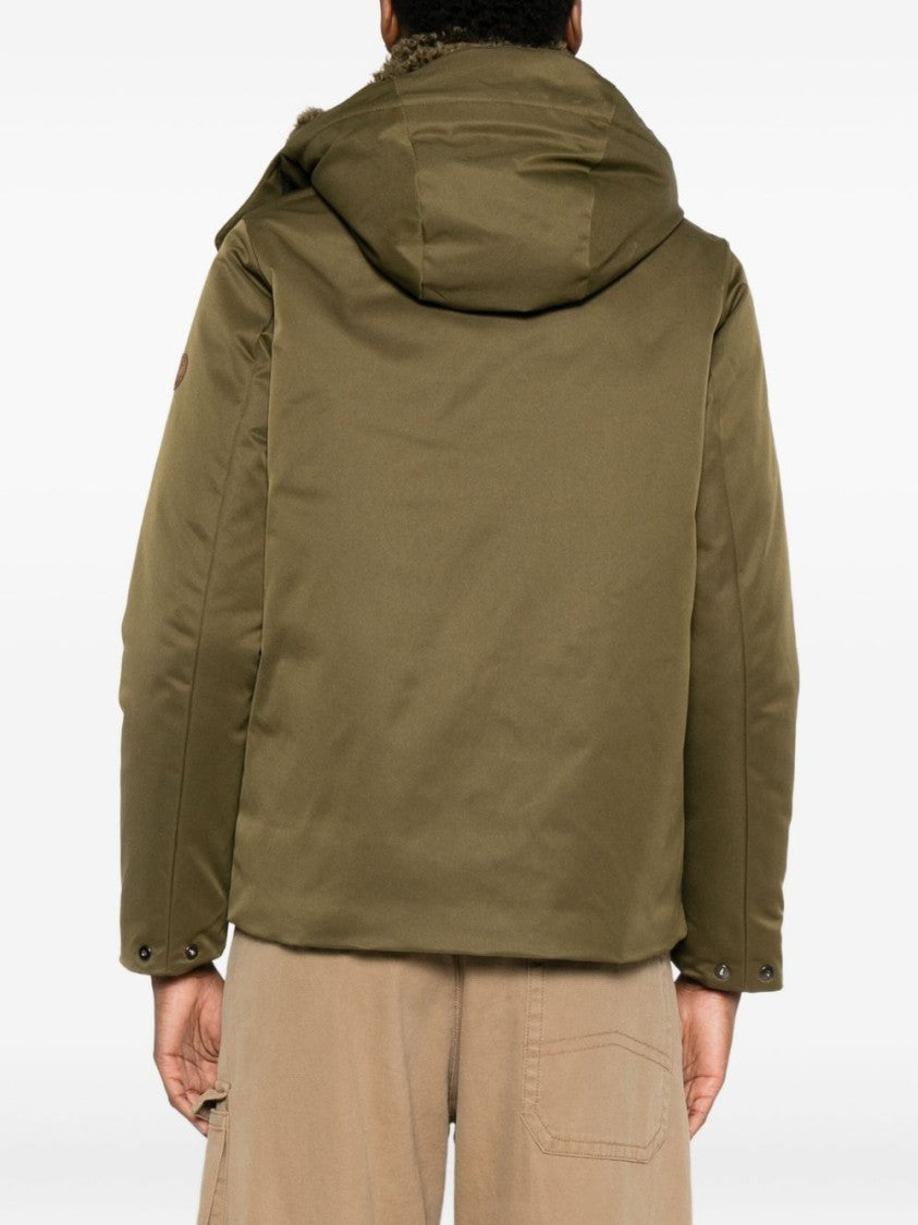 Save The Duck Eco-Friendly Green Jacket With Plush Lining