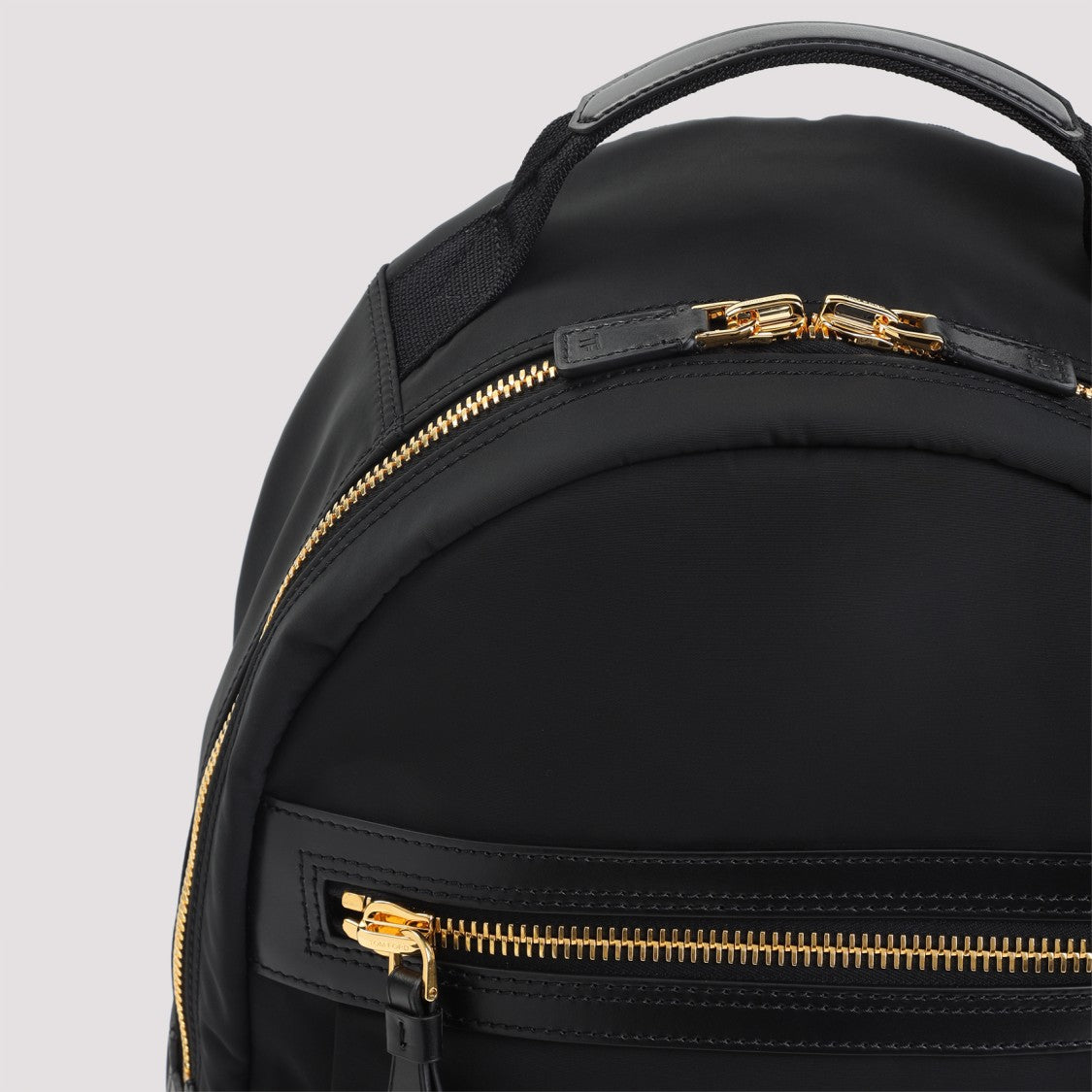 Tom Ford Black Polyester Backpack