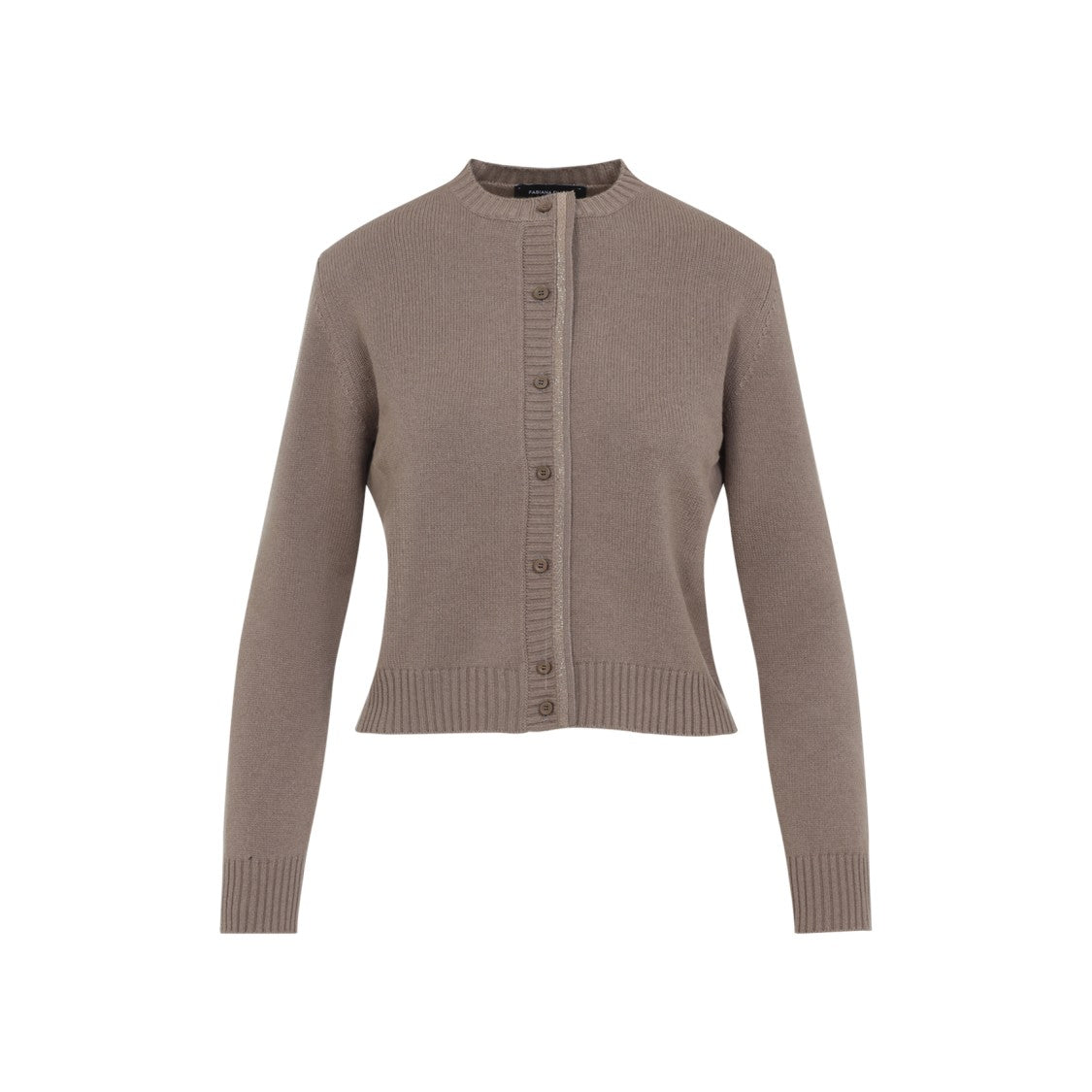 Fabiana Filippi Cortex Brown Virgin Wool Cardigan
