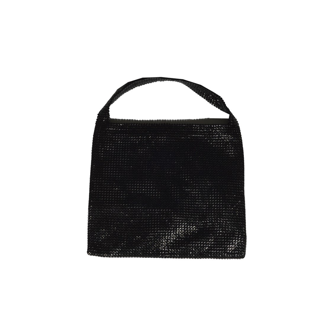 Rabanne Metallic Mesh Shoulder Bag With Embossed Logo